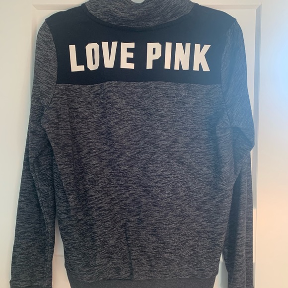 PINK Quarter Zip Pullover - Picture 2 of 3
